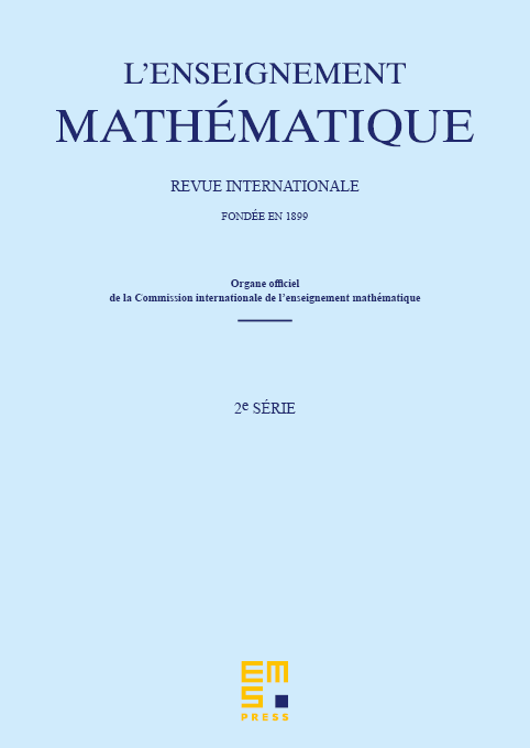 Commission Internationale de l'Enseignement Mathématique. Discussion Document for the Twenty-First ICMI Study cover